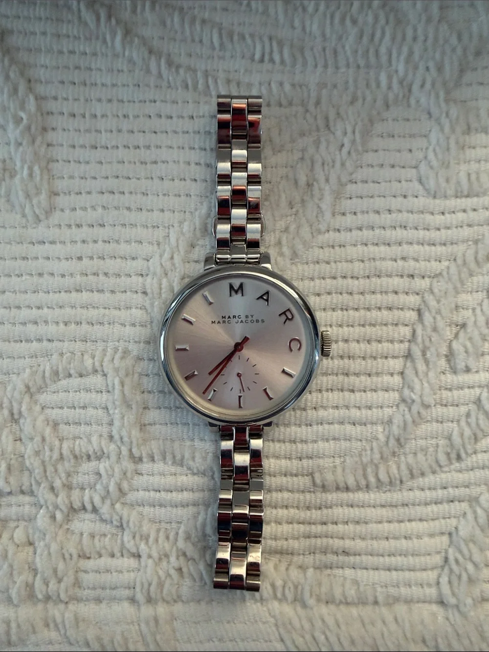 Marc by Marc Jacobs Silver Women's Stainless Steel Watch - Silver Dial